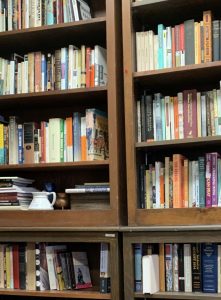 Shelf with books